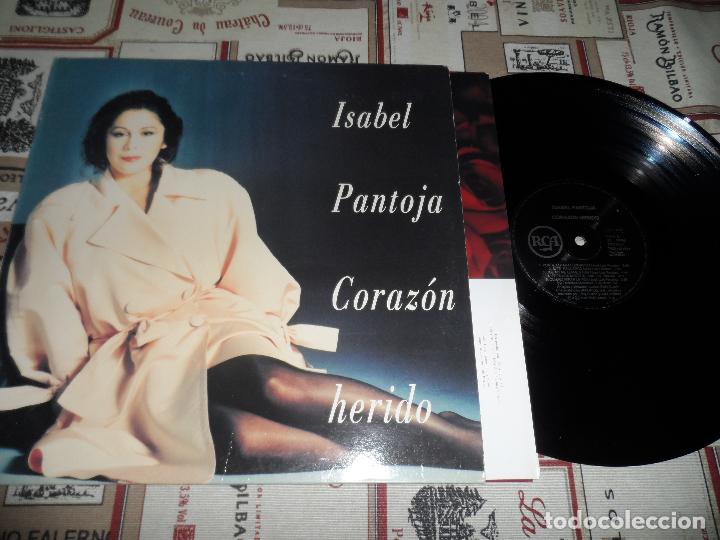 Discos de vinilo: Isabel Pantoja - Coraz&oacute;n herido - Foto 1