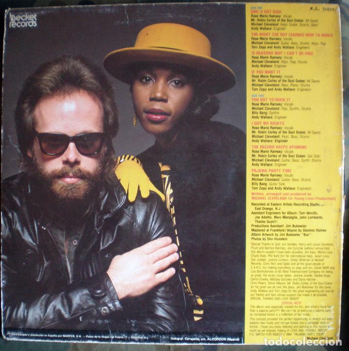 Discos de vinilo: Indeep &ndash; Pajama Party Time LP 1984 Disco, Electro - Foto 2