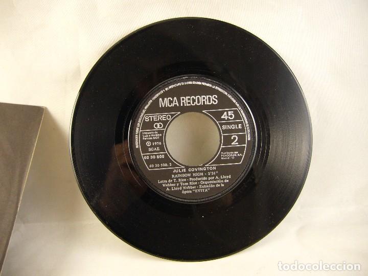Discos de vinilo: DISCO JULIE COVINGTON - EVITA - Foto 3