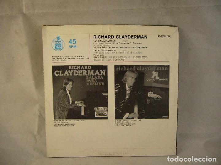 Discos de vinilo: RICHARD CLAYDERMAN. A COMO AMOR. - Foto 4