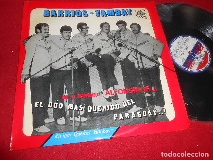Disques de vinyle: BARRIOS-YAMBAY CON LOS INCOMPARABLES ALFONSINOS..! LP CERRO CORA PR-1072 EDICION ARGENTINA