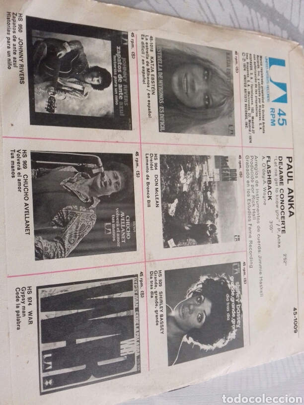 Discos de vinilo: PAUL ANKA - Foto 2