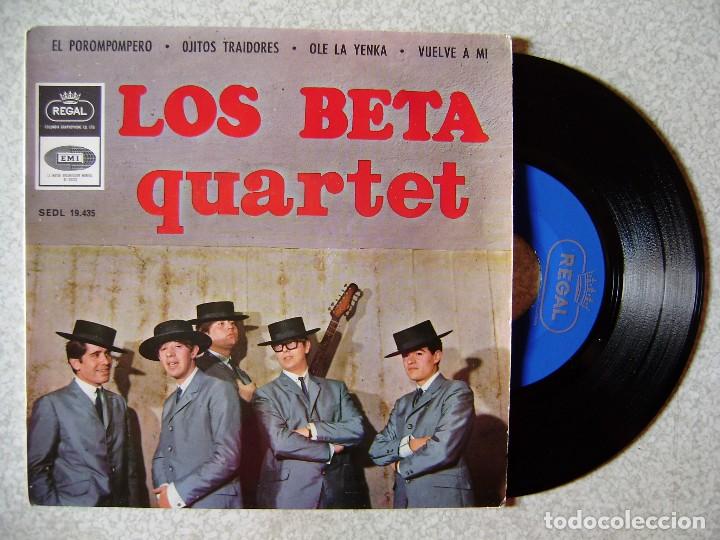 Discos de vinilo: LOS BETA QUARTET.EL POROMPOMPERO + 3...EX+ - Foto 1