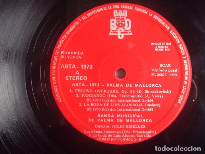 Discos de vinilo: ABTA 1973, PALMA DE MALLORCA, RARO LP PROMOCIANAL PARA LOS DELEGADOS DEL 23 CONVENCION ABTA - Foto 5 - 108887147