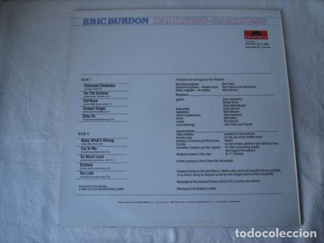 Discos de vinilo: Eric Burdon   Darkness Darkness - Foto 2