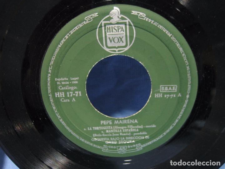 Discos de vinilo: Sigles Pepe Mairena 1959 - Foto 2