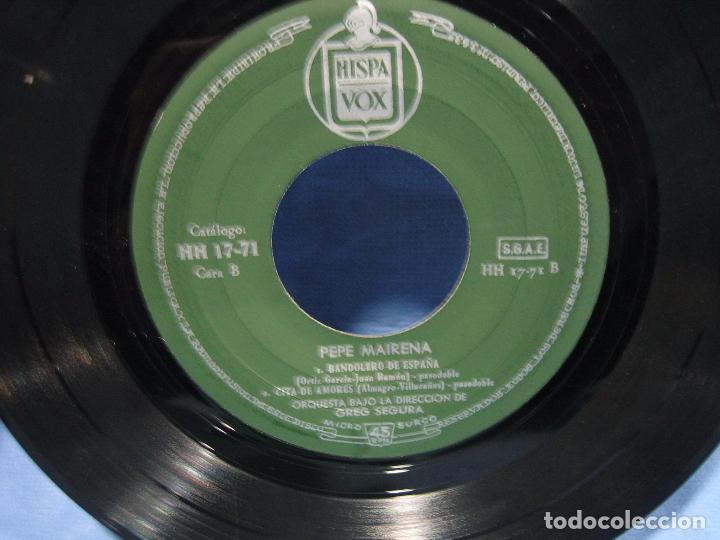 Discos de vinilo: Sigles Pepe Mairena 1959 - Foto 3