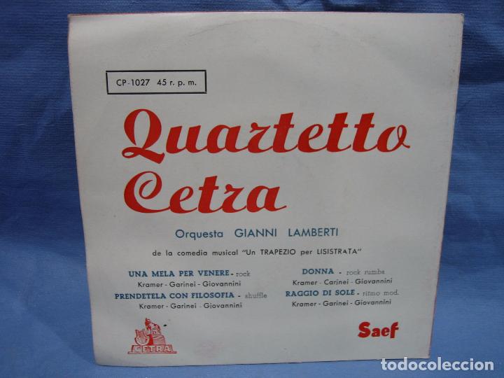 Discos de vinilo: Singles Quartetto Cetra 1958-1959 - Foto 7