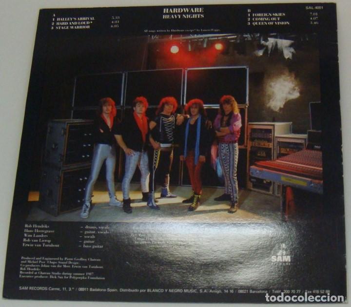 Discos de vinilo: LP - HARDWARE - HEAVY NIGHTS - HARDWARE - Foto 2