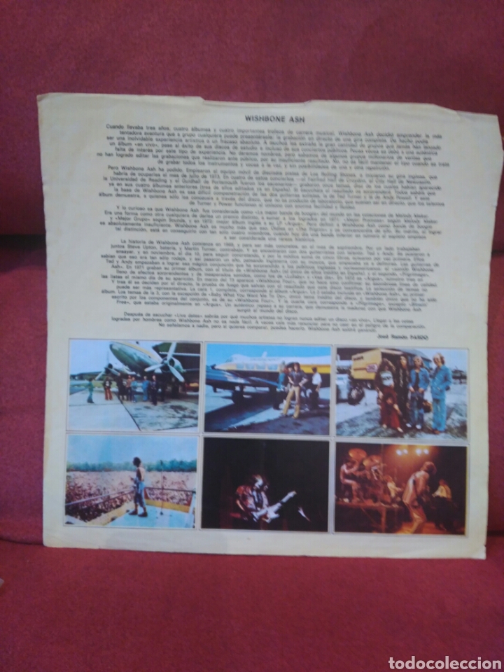 Discos de vinilo: Wishbone Ash Live Dates s&oacute;lo encarte - Foto 1