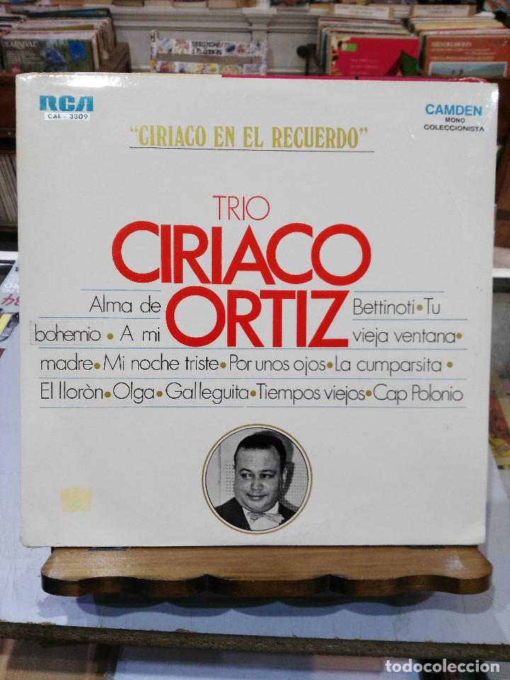 Discos de vinil: Tr&iacute;o Ciriaco Ortiz - Ciriaco en el Recuerdo - LP. del sello RCA