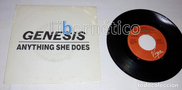 Discos de vinilo: Genesis &ndash; Anything She Does - Promo a&ntilde;o 1987 - Foto 1