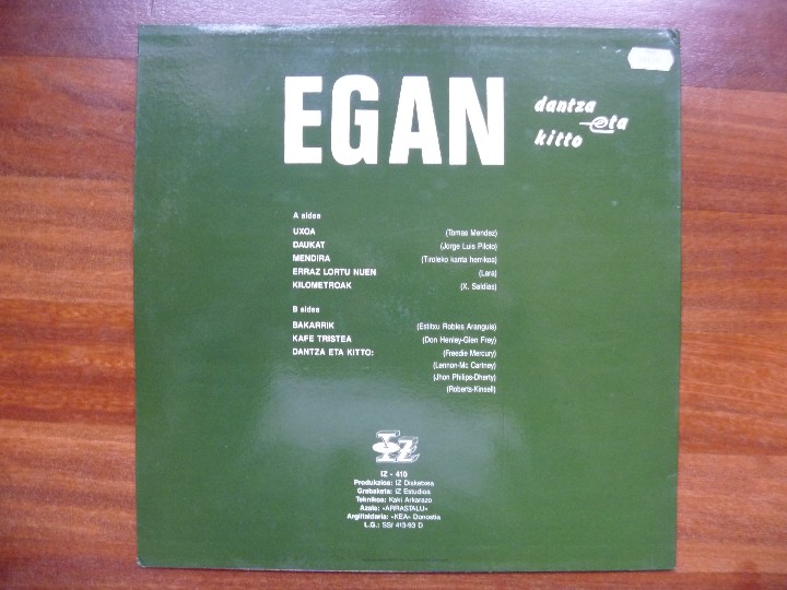 Discos de vinilo: EGAN DANTZA ETA KITTO 1993 - Foto 2