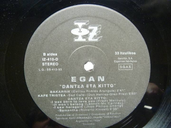 Discos de vinilo: EGAN DANTZA ETA KITTO 1993 - Foto 5