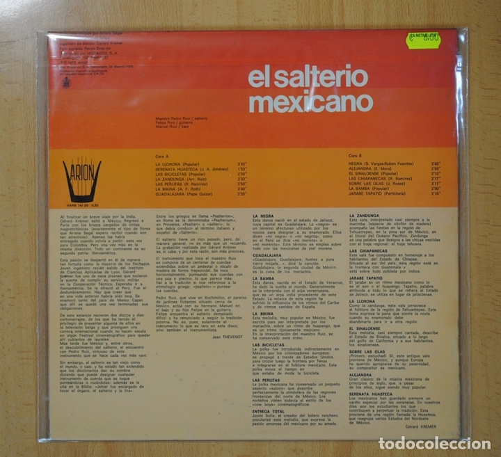 Discos de vinilo: VARIOS - EL SALTERIO MEXICANO - LP - Foto 2