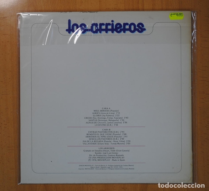 Discos de vinilo: LOS ARRIEROS - LOS ARRIEROS - LP - Foto 2