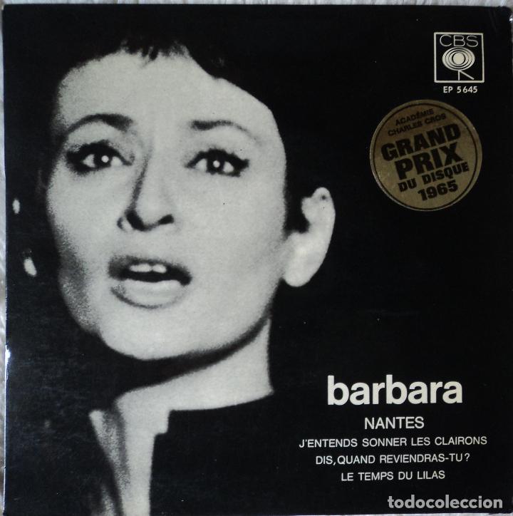 Discos de vinilo: Barbara - Nantes - Edici&oacute;n de Francia - Foto 1