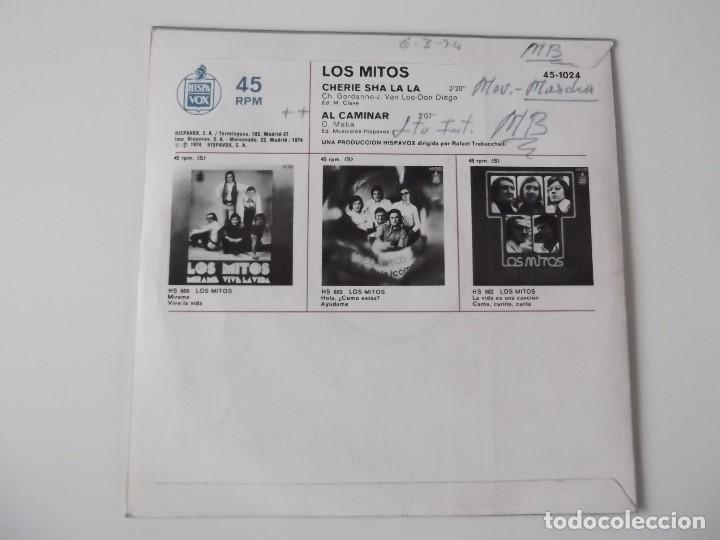 Discos de vinilo: LOS MITOS - Cherie sha la la - Foto 2