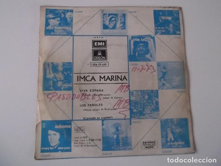 Discos de vinilo: IMCA MARINA - Viva Espa&ntilde;a - Foto 2