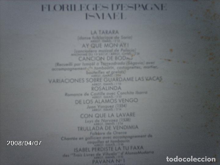 Discos de vinilo: ismael  -  florileges d&acute; espagne - Foto 3