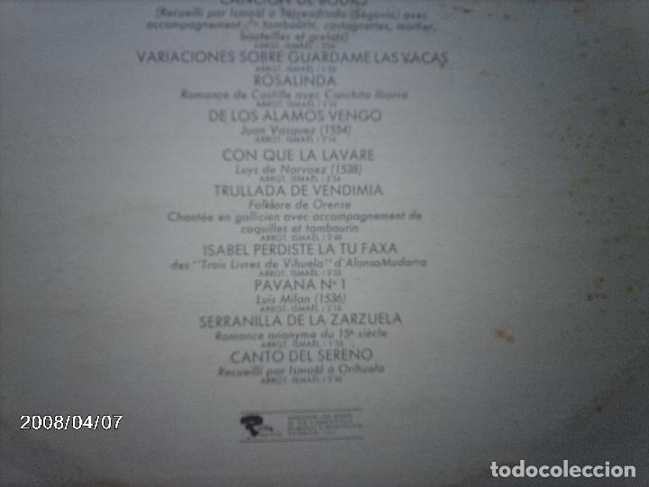 Discos de vinilo: ismael  -  florileges d&acute; espagne - Foto 4