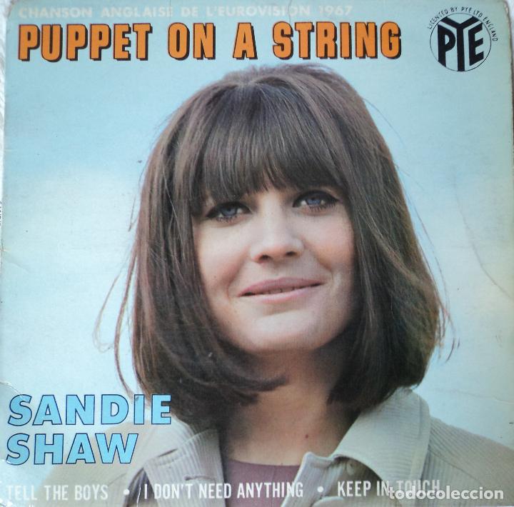Discos de vinilo: Sandie Shaw - Puppet on a string - Edici&oacute;n de 1967 de Francia - Foto 1
