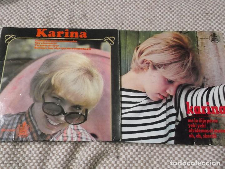 Discos de vinilo: LOTE DOS EPS DE KARINA ORIGINALES - Foto 1