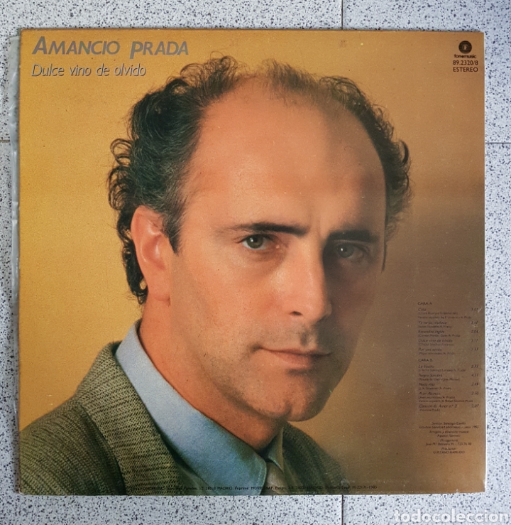 Discos de vinilo: Lp Amancio Prada Dulce vino de olvido - Foto 1