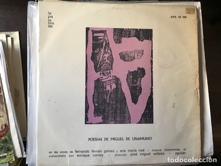 Discos de vinilo: Poes&iacute;as de Miguel de Unamuno