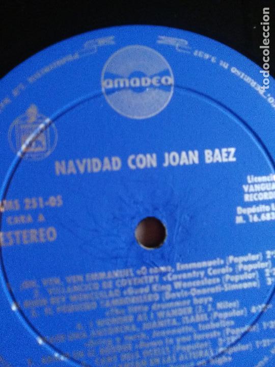 Discos de vinilo: NAVIDAD CON JOAN BAEZ 1966 NO&Euml;L HISPAVOX - Foto 2