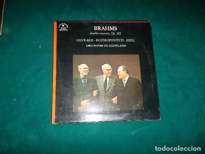 Discos de vinilo: BRAHMS, DOUBLE CONCERTO. LE CHANT DU MONDE - Foto 1