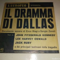 Discos de vinilo: IL DRAMMA DI DALLAS- ENZO BIAGI E SERGIO ZAVOLI- KENNEDY- L'EUROPEO MADE IN ITALY 6