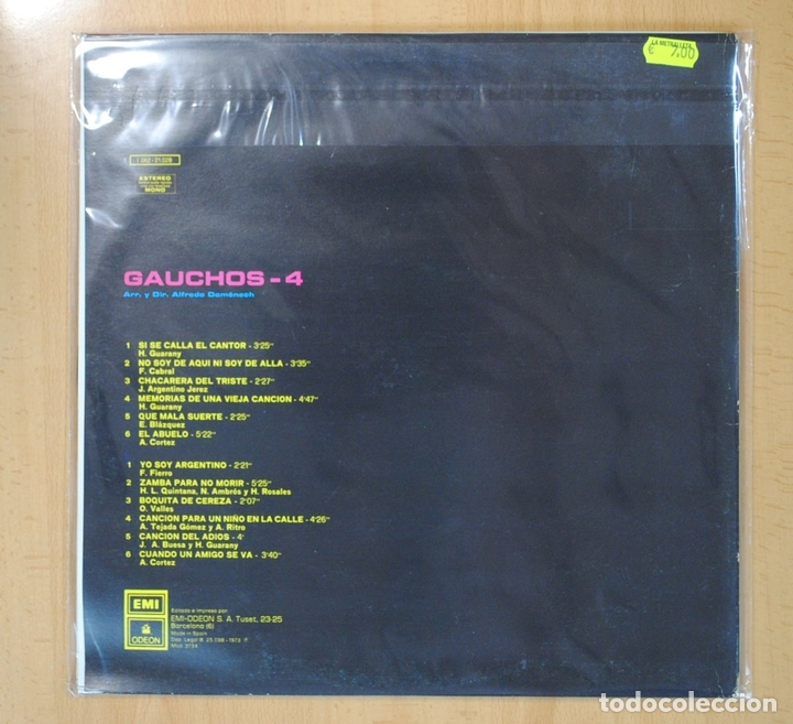 Discos de vinilo: GAUCHOS 4 - GAUCHOS 4 - LP - Foto 2