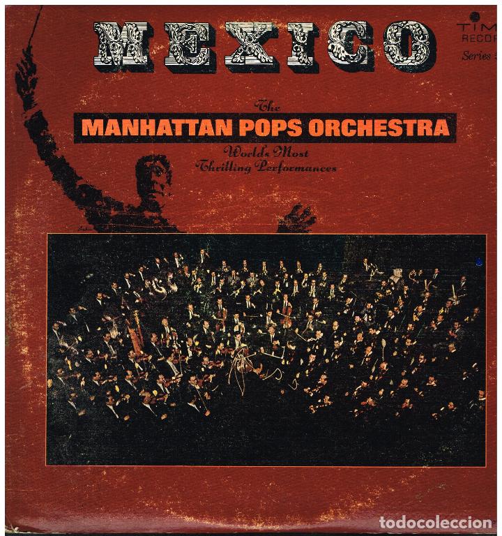 Discos de vinilo: MANHATTAN POPS ORCHESTRA - MEXICO - LP - ED. USA - Foto 1