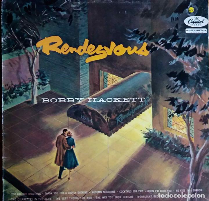 Discos de vinilo: BOBBY HACKETT, RENDEZVOUS. PERDICI&Oacute;N. UK, INGLATERRA A&Ntilde;OS 80. LP - Foto 1