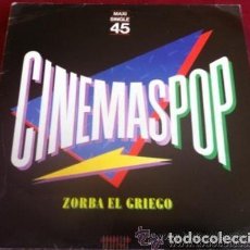 Discos de vinilo: CINEMASPOP - ZORBA EL GRIEGO / JAMES BOND 007 - MAXI-SINGLE SPAIN 1982