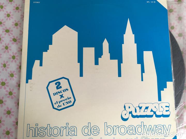 Discos de vinilo: LP DOBLE-PUZZLE-HISTORIA DE BROADWAY - Foto 1