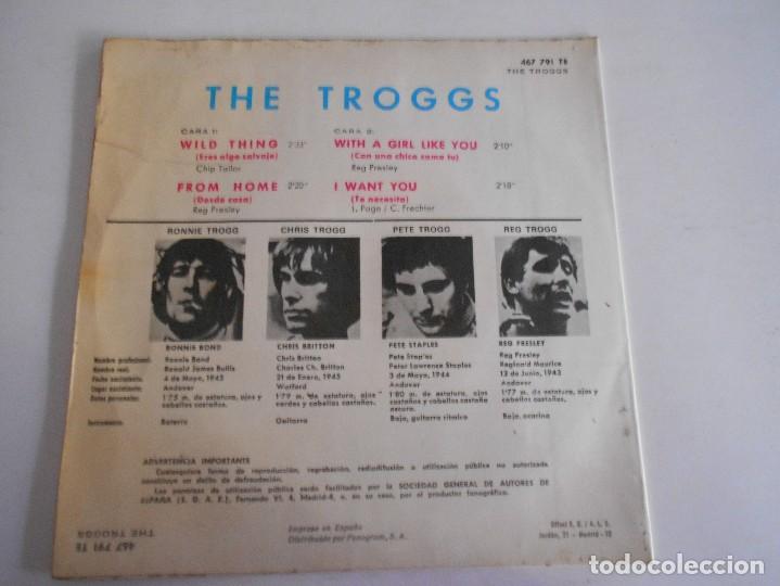 Discos de vinilo: THE TROGGS-EP WILD THING +3-1966 - Foto 2