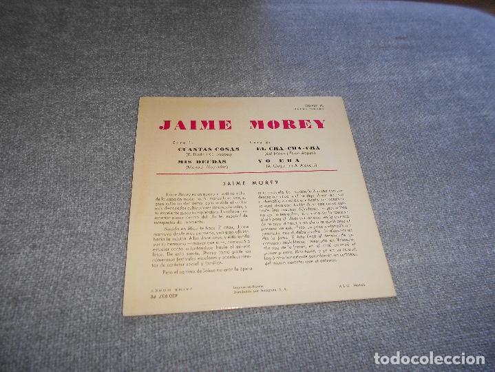 Discos de vinilo: Jaime Morey Cuantas cosas - Ep - Foto 2