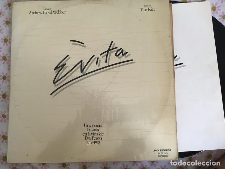 Discos de vinilo: LP DOBLE- EVITA-ANDREW LLOYD WEBBER - Foto 1