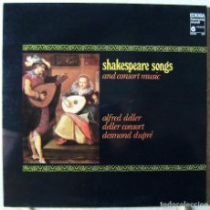 Discos de vinilo: SHAKESPEARE SONGS AND CONSORT MUSIC...NM. Lote 110216527