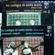Discos de vinilo: LAS CANTIGAS DE SANTA MARIA VOL I Y II...NM. Lote 110216743