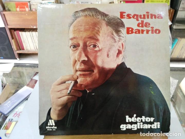 Discos de vinil: H&eacute;ctor Gagliardi - Esquina de barrio - LP. del sello Microfon