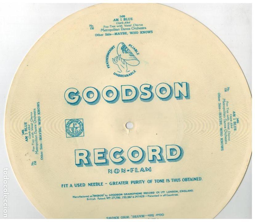Discos de vinilo: ESTUPENDO FLEXIDISCO GOODSON 33 1/3 - Foto 1