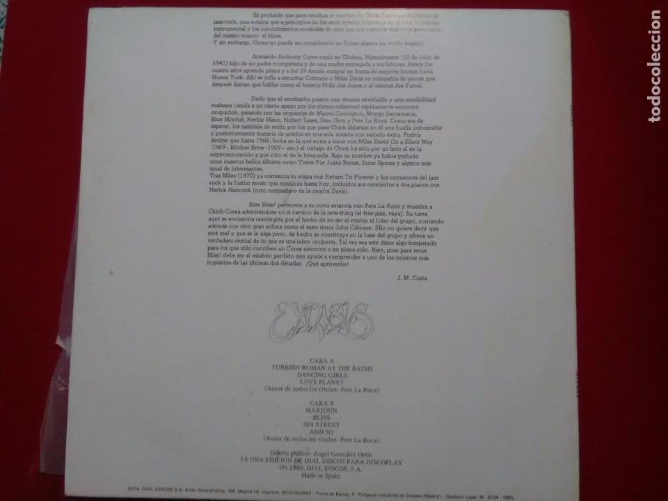 Discos de vinilo: Lp Vinilo Chick  Corea EXTASIS EDITADO 1980 - Foto 2