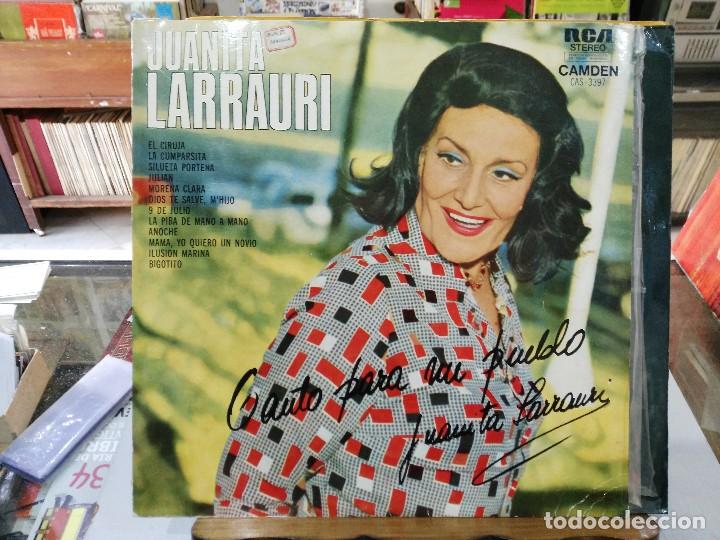 Discos de vinil: Juanita Larrauri - Canto para mi pueblo - LP. del sello RCA de 1973