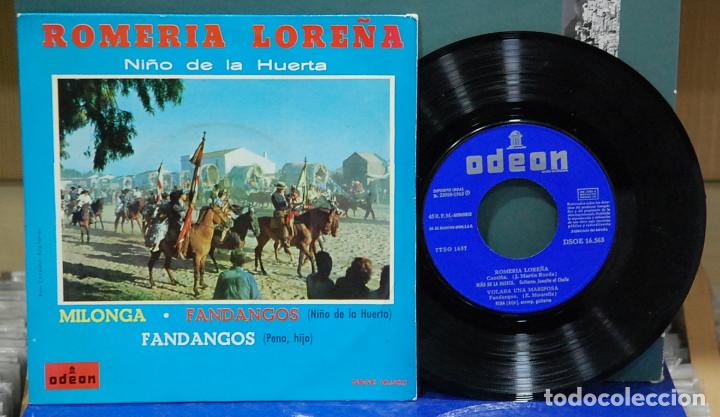 Discos de vinilo: Ni&ntilde;o de la Huerta. Romer&iacute;a Lore&ntilde;a. Odeon 1963. EP - Foto 1
