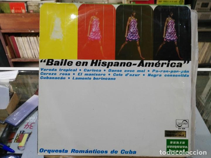 Discos de vinilo: Orquesta Rom&aacute;nticos de Cuba - Baile en Hispano Am&eacute;rica - LP. del sello Zafiro de 1969