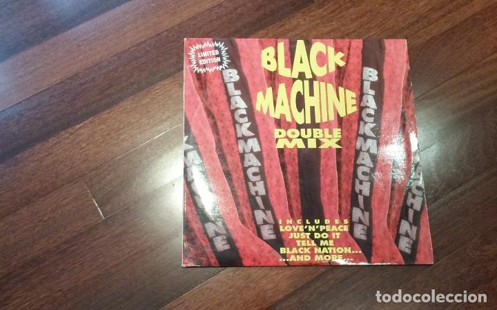 Discos de vinilo: black machine-double mix. 2 maxi italia - Foto 1