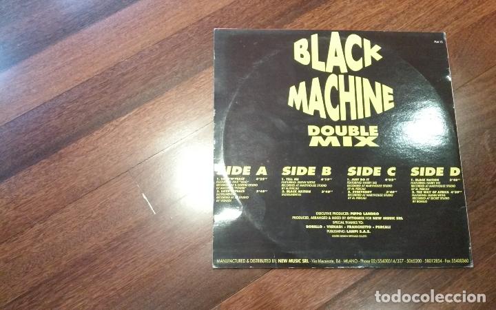 Discos de vinilo: black machine-double mix. 2 maxi italia - Foto 2